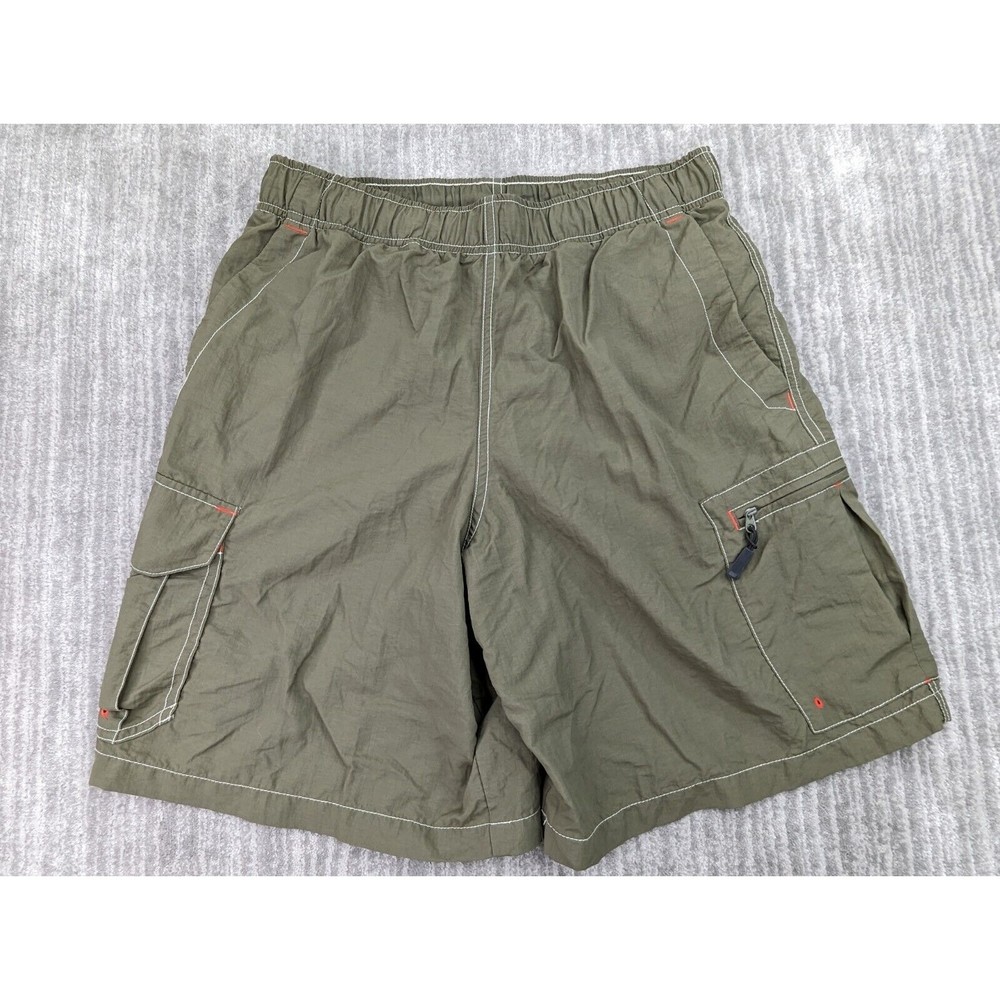 Boy Scouts America Green Cargo Swim Trunks Shorts Netted Water Mens Size Medium